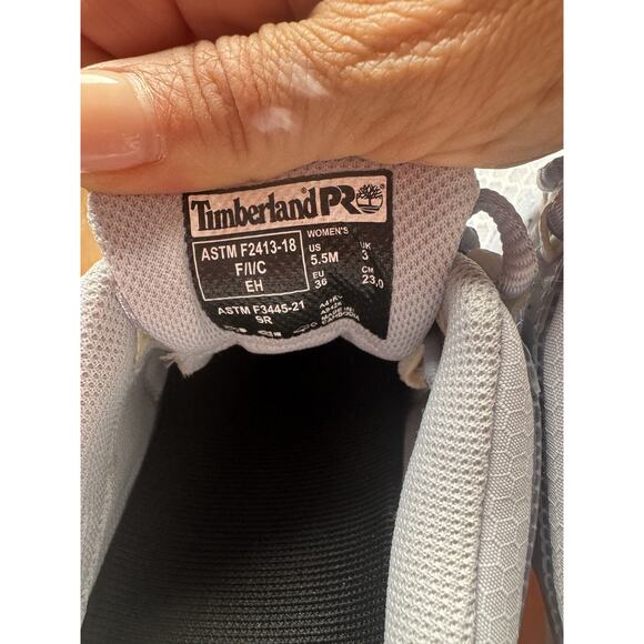 Timberland PRO Radius Shoes Womens Size 5.5M Gray Composite Safety Toe Work - Picture 10 of 14